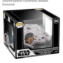 Funko #514 Pop! Ride Super Deluxe: Star Wars - Lando Calrissian in The Millenium Falcon