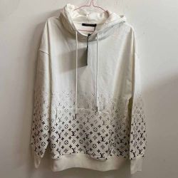 Louis Vuitton White Mens Logo Hoodie