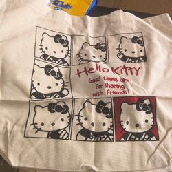 Hello Kitty Canvas Tote Bag