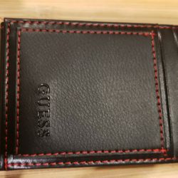 Brand New Magnetic Leather Guess Billfold