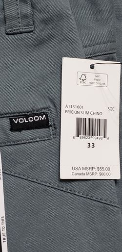 Volcom mens pants size 33 brand new with tags