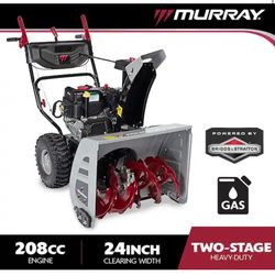 Murray 24 in. 208cc Self-Propelled 2-Stage Gas Snow Blower with Electric Start@187