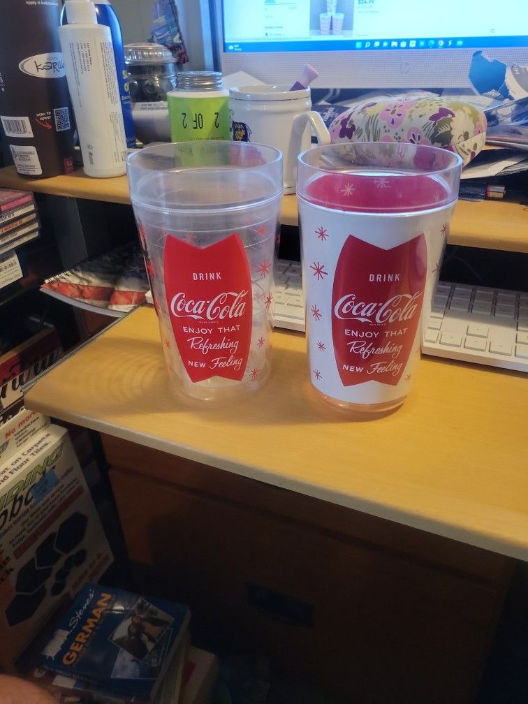 Vintage Coca-Cola Thermoserv 7" Tumblers