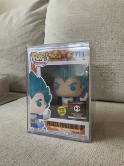 Funko Pop! Dragon Ball Super Vegeta Powering Up Glow Chase/Exclusive + Hard Case