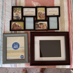 Assorted picture frames 