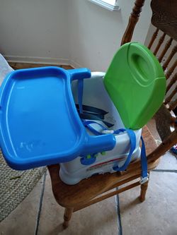 baby high chair 2-in-1 Booster Feeding and Floor Seat with Self-Storing Tray

