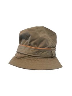 Vintage Mighty-Mac Khaki Bucket Hat with Trim Size M Made in USA
