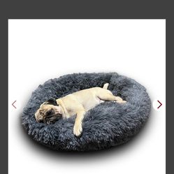 Round Fluppy Washable Large Bed For Dogs