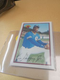 1989 Bowman Tiffany Ken Griffey Jr. rookie card