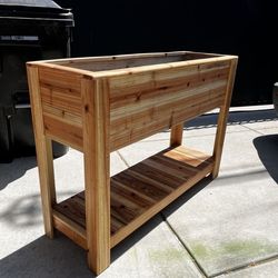 Large Extra Deep Cedar Planter box