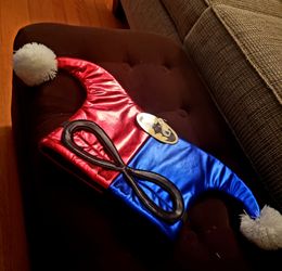 Harley Quinn plush hat mask