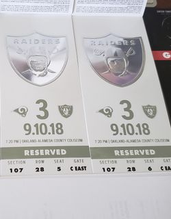 Raiders tickets