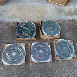 260LB WEIGHT PLATES SET (10LB, 15LB, 25LB, 35LB, 45LB) Bumper Weight Plates Brand New