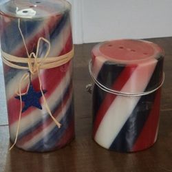 Red White Blue Pillar Candles Pier1