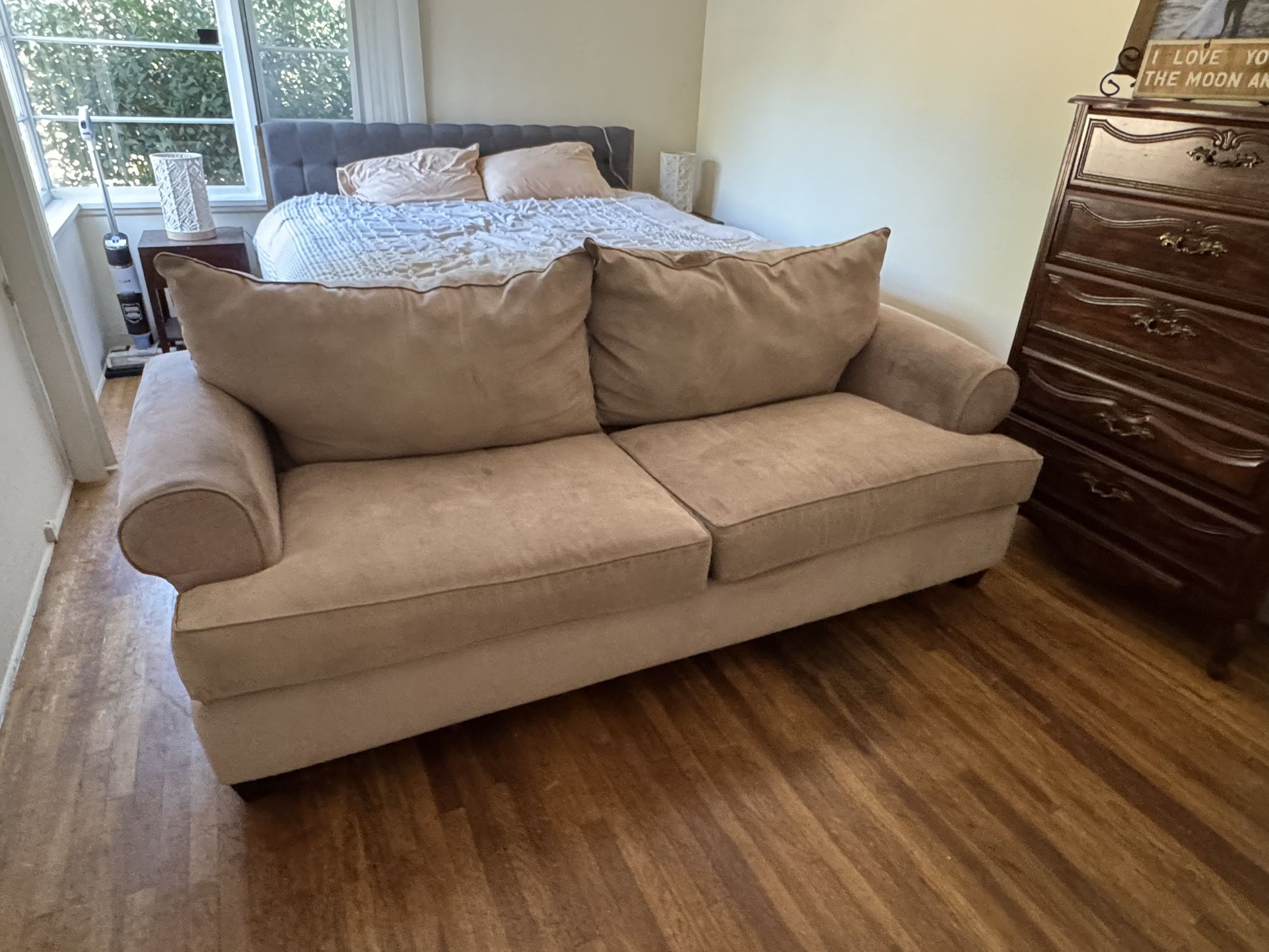 Suede Couch | Cheap! Looking To Sell ASAP