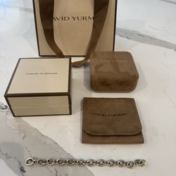 David Yurman Gold and Silver Link Bracelet