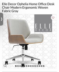 Elle Ophelia Grey Task Chair