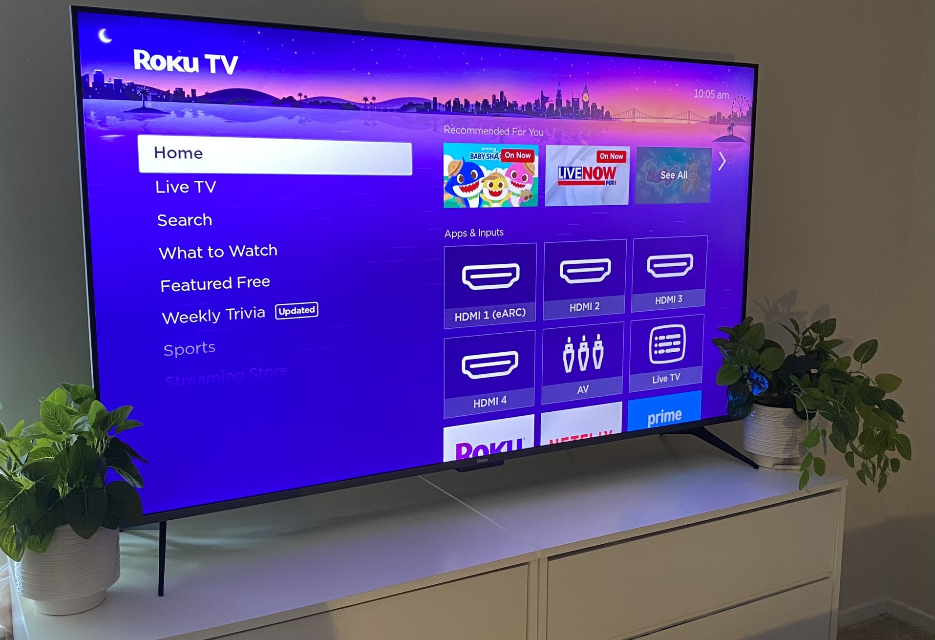 65” Roku PLUS Series 4K QLED TV
