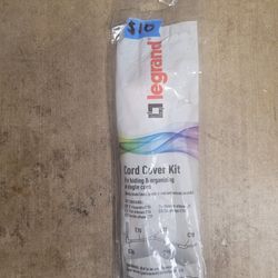 White Plastic Cord and Cable Organizer Kit