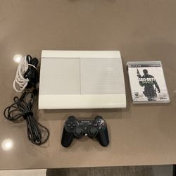 White PS3 500gb slim PlayStation 3