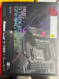UNOPENED Asus ROG Strix B550-F GAMING WIFI II Desktop Motherboar )