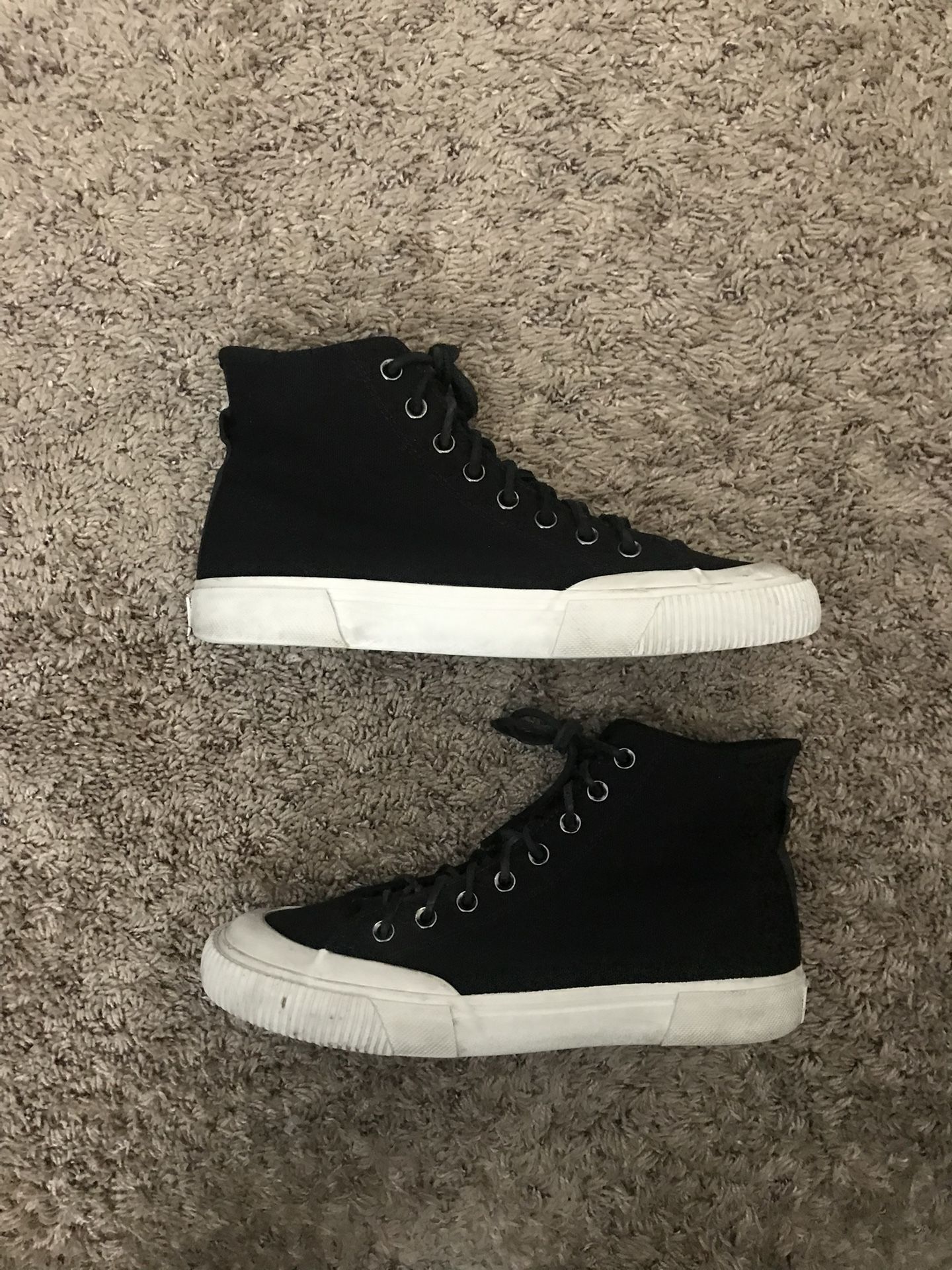 All Saints Dumont Canvas Sneaker High Top Size 10