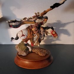 FRANKLIN MINT PORCELAIN BLACKFOOT WARRIOR R F MURPHY