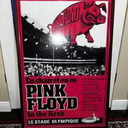 Pink Floyd Concert Poster Framed 