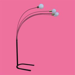 1980s Vintage Postmodern Stunning Arc Floor Lamp with Five Arms