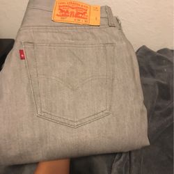 Gray 501 Shrink To Fit REAL” 32x30