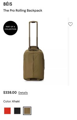 BEIS Hybrid Pro Rolling Backpack
