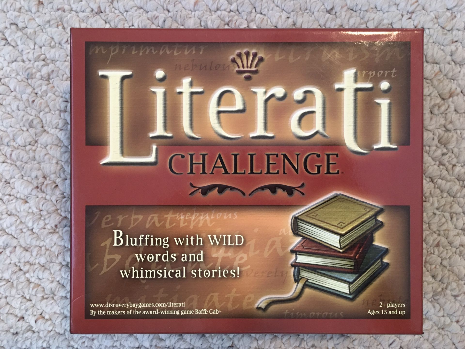Literati Board Game - excellent condition