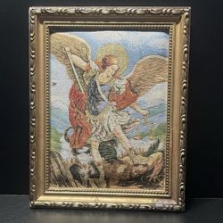 San Miguel Archangel / Saint Miguel 9"× 11" Cushioned Print Image Frame