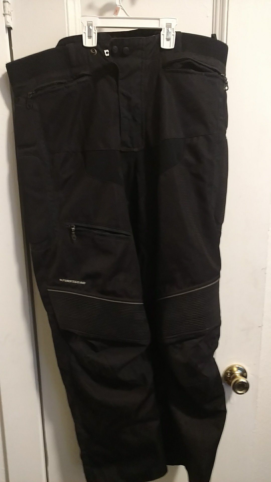 First gear. Motorcycle pants