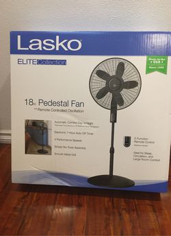 Brand New 18 in Lasko Adjustable Pedestal Fan (With Remote)