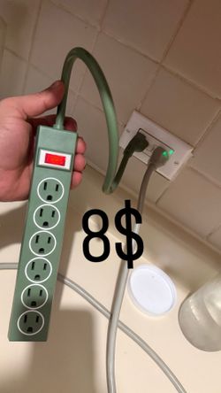 SurgeArrest Personal Power Surge Protector 7 Outlets, 6 ft Cord, 240 Joules  6 Outlet Power Strip with 3 Foot Long Extension Cord, Indoor Power Strip,