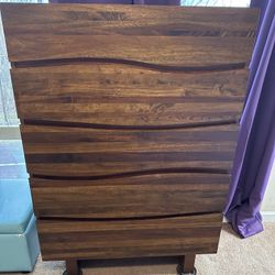 Solid Wood Tall Dresser