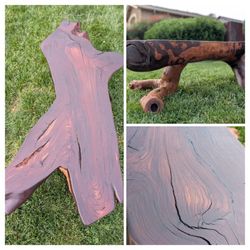 🪵 Vintage 1960s Mid-Century Live-Edge Table - An Absolute Unit