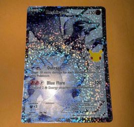 Pokémon Reshiram Full Art Holo Card 113/114 Celebrations Classic Collection