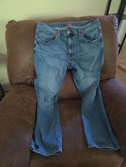 Lucky Brand 223 Straight Jeans Mens 32x29 Blue Medium Wash Stretch Denim Pants
