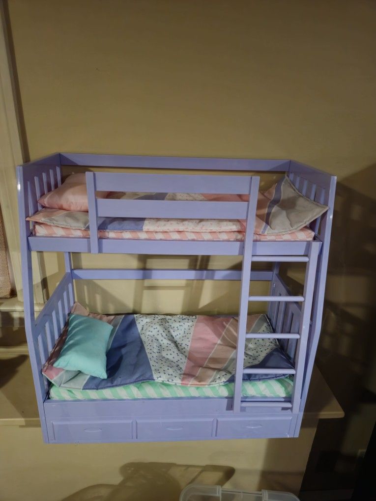 Our Generation Dreams for Two Purple Bunk Beds Accessory Set for 18” Dolls