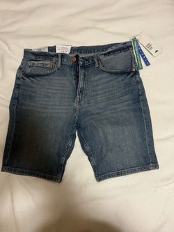 H&M Slim fit Denim Shorts Stretch 34 New With Tags