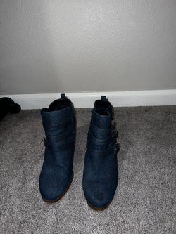 Denim Booties 