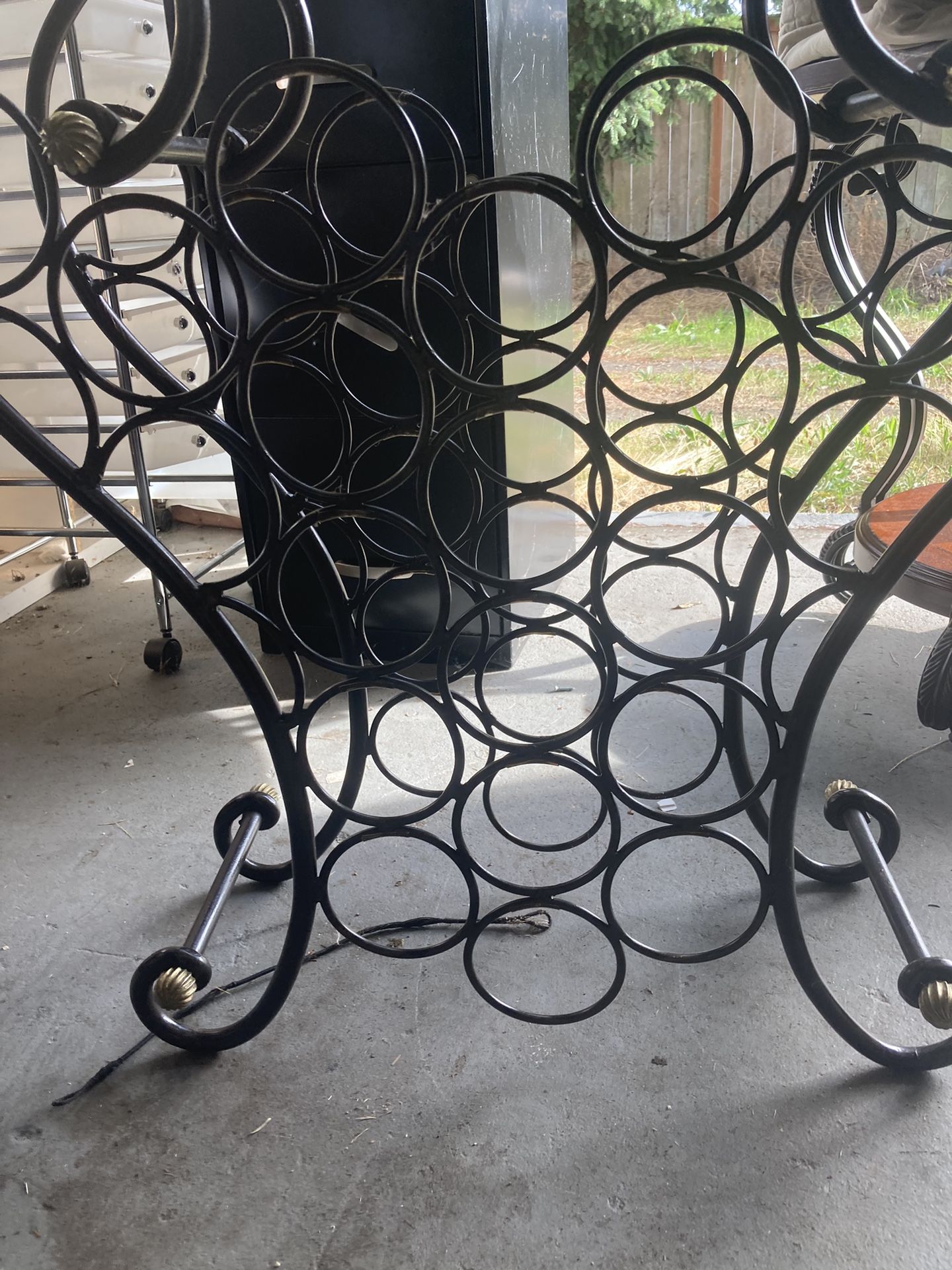 Cast Iron Artisan Wine Rack