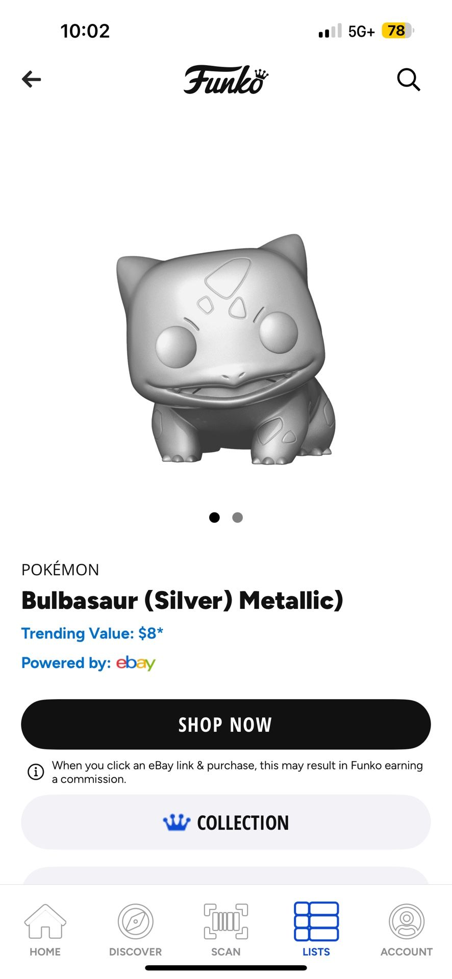 Bulbasaur funko pop