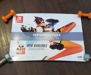 Overwatch Legendary Edition Nintendo Switch Store Display Poster