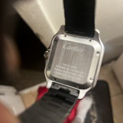 Black Cartier Watch