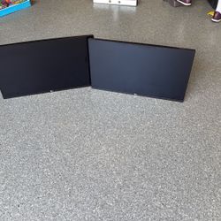 Two 27” LG Computer monitors