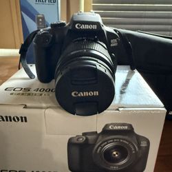 Canon EOS 4000D/Rebel T100 Digital SLR Camera w/18-55mm Lens