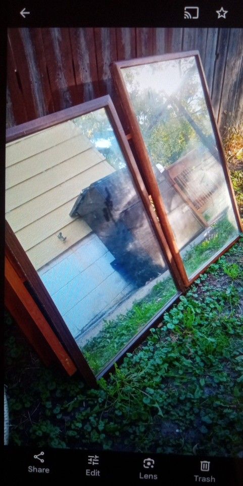 2 Tall Mirrors Good Condition $25.00